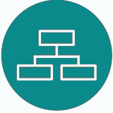 An icon of a tree structure representing an engineering recruitment agency.